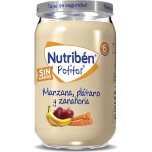 Nutribén Potitos manzana, plátano y zanahoria 1 potito 235g