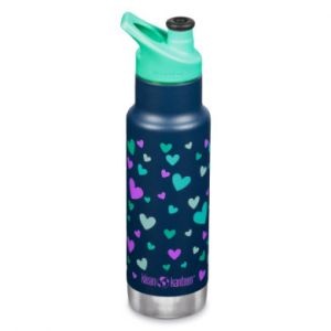 Klean Kanteen Gourde enfant Kid Kanteen Classic Narrow VI 355ml Sport-Cap Navy Hearts - Taille 260ml-350ml