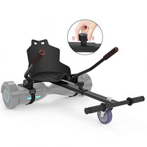Leogreen Siège Kart Self Balancing, Kart pour Overboard, Noir, Longueur: Réglable de 79 à 100 cm