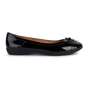 Geox Femme D Charlene C Ballet Flat, Noir, 41 EU