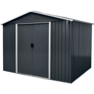 Werkapro Abri jardin en métal 6,6m2 2,38 x 2,79 x H1,99m