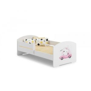 Lit enfant LUK BAR 140x70 Chat avec matelas