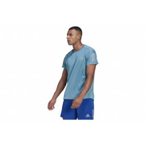Adidas Own The Run Tee - T-shirt technique taille XL, turquoise/bleu
