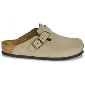 Birkenstock Mules Boston SFB LEOI Tabacco Brown Beige - Taille 36,37,38,39,40,41,42,43,44,45,46