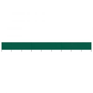 Brises-vue paravent 9 panneaux tissu 1200 x 160 cm vert 02_0008865