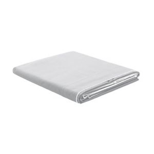 Descamps Drap plat Unis percale 94 fils/cm² Gris - Couleur Gris - Taille XXL
