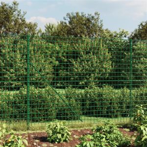 VidaXL Clôture en treillis métallique vert 2x25 m acier galvanisé