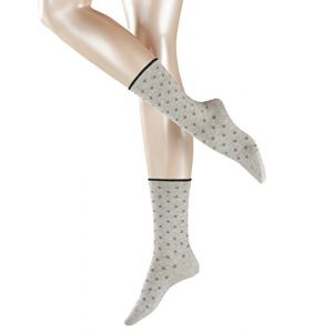 Image de Esprit Chaussettes Chaussettes Mi-Hautes - Coton - Melange Dot Gris - Taille 39 / 42,35 / 38