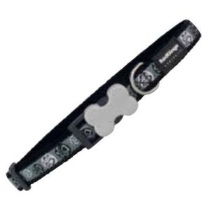 RedDingo Collier Style Paw Impression Rouge 25 Mm X 41-63 Cm