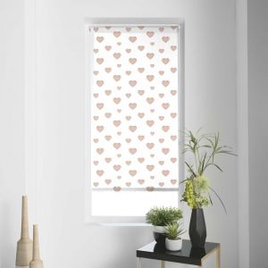 Store tamisant imp metallique 60 x 180 cm polyester piccolino Or rose STORE D'INTÉRIEUR