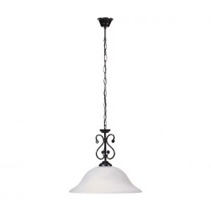 Image de rabalux Luminaires Dorothea - Suspension Méditerranée - noir mat - verre dépoli - métal - (NF)