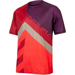 Image de Endura SingleTrack Print LTD T-Shirt Men, orange/violet L Maillots downhill & freeride