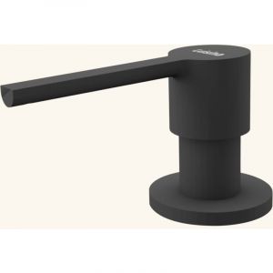 Luisina Distributeur de savon bec arrondi en inox revêtement pvd noir mat