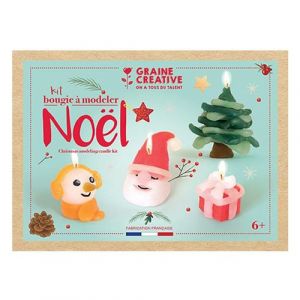 Graine Créative 2 coffrets pour enfants - bougies de Noël à modeler