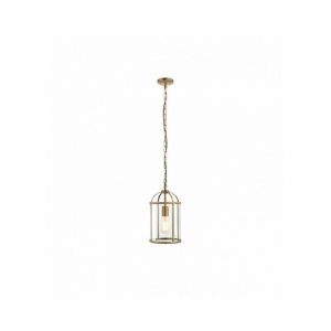 Endon Suspension Lambeth, laiton antique et verre, 1 ampoule