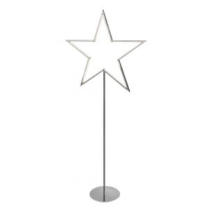 Image de Sompex Lampadaire étoile chrome LED LUCY 100