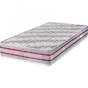 Image de King Of Dreams Matelas 140x190 Tissu Bambou Mousse Poli Lattex Ind&eacute;formable Hauteur 24 cm Soutien Tr&egrave;s Ferme Orthop&eacute;dique Bamboo