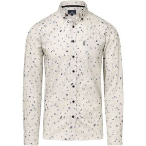 State of Art Chemise Impression Kit Bleu Gris Blanc cass&eacute; taille M