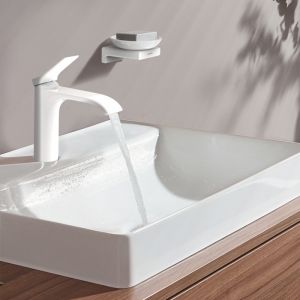 Hansgrohe Mitigeur de lavabo VIVENIS 110 avec tirette et vidage Blanc mat Réf. 75020700