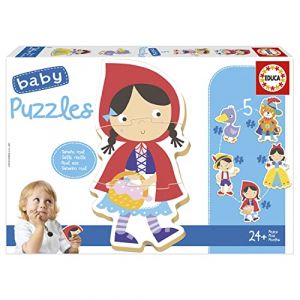 Educa Baby Puzzles Il était Une Fois, Ensemble de 5 Puzzles de bébé progressifs de 3 à 5 pièces pour Apprendre avec différents Niveaux de difficulté à Mesure qu'ils grandissent. +24 Mois (19669)