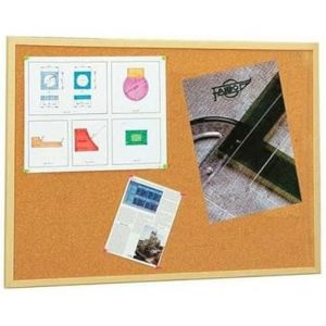 Faibo 607 – 5 – Tableau d'affichage en liège, cadre Pin, 80 x 120 cm