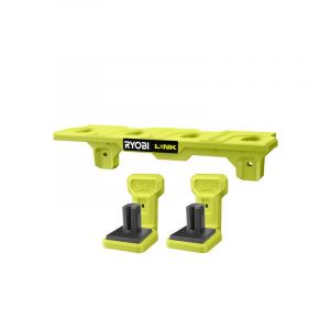Ryobi Pack Système LINK Étagère pour batteries 18V - 2 supports pour outils électroportatifs