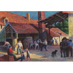 Image de Grafika Puzzle Maximilien Luce - La Briqueterie, 1908