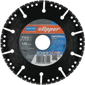 Clipper Norton - Clipper Disques diamant Pro Universal Ductile - 125x22,2 mm