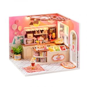 Dam Magasin de glaces heureux. Maquette 3d r&eacute;aliste avec beaucoup de d&eacute;tails.