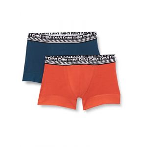 DIM Stay and Fit Coton 3D Flex Boxer, BL KL/OG NC, L (Lot de 2) Homme