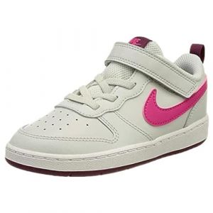 Nike Court Borough Low 2 Baskets, Pure Platinum Pink Prime Sangria, 33 EU