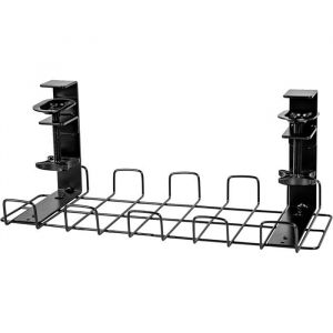 Duronic CMH2 Support de Gestion des C&acirc;bles &agrave; placer sous un Bureau Tiroir pour rangement et organisation des c&acirc;bles et fils pour