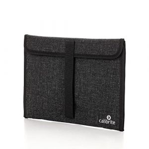 Calibrite &Eacute;tui pour les cibles de contr&ocirc;leurs de couleur - robuste - polyester 1000 deniers, int&eacute;rieur en nylon 210 deniers - gris fonc&eacute;