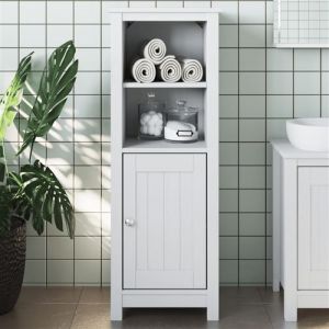 VidaXL Armoire de salle de bain BERG blanc 40x34x110 cm pin massif