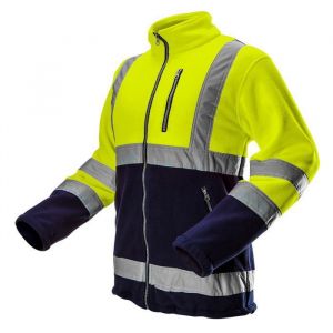 Sweat polaire davertissement jaune taille S