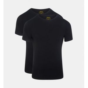 Ralph Lauren Lot de 2 maillots de corps droits griff&eacute;s coton stretch