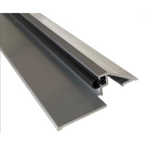 Seuil de porte pmr (Norme Handicap) aluminium avec joint et découpe d'angles (Brut, 930mm) Homewell