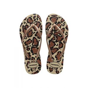 Havaianas Slim Animals EU 41-42 Sand Grey / Rose Gold - Sand Grey / Rose Gold - EU 41-42