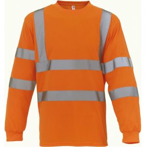 Yoko T-shirt manches longues haute visibilité HI VIZ Orange Fluo XXL