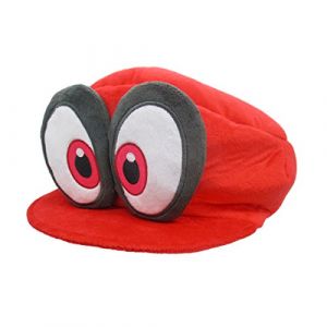 Image de Super Mario Nintendo Together+ - Peluche Mario Odyssey - Casquette Mario Plush 11cm, Noir