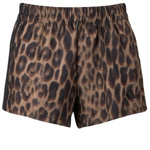 Adidas Short tiss&eacute; imprim&eacute; l&eacute;opard femme Essentials