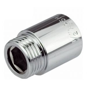 Invena 1/2 'BSP (15mm) vulgarisation de filetage femelle x en laiton chromé mâle - 15 mm de long