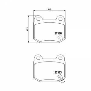 Image de Brembo 4 plaquettes de frein P56048