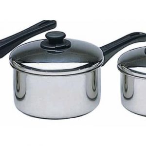 Image de Kitchen craft GRANDE CASSEROLE AVEC COUVERCLE ACIER INOXYDABLE 18CM