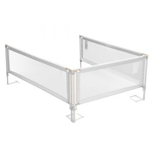 Image de VEVOR Barri&egrave;re de S&eacute;curit&eacute; de Lit Enfants, 3 C&ocirc;t&eacute;s, Barri&egrave;re de Lit pour Tout-Petits, Tube Fer Renforc&eacute;, Tissu Oxford, Hauteur R&eacute;glable 68-89 cm, pour Lits Taille Queen, &Eacute;paisseur de Matelas 5-27 cm