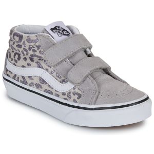 Vans Baskets montantes enfant SK8-Mid Reissue V Leopard Glitter GRAY Argent&eacute; - Taille 27,28,29,30,31,32,33,34,27 1/2