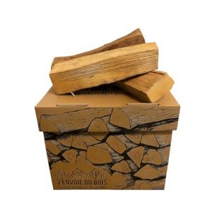 Bois de Chauffage 30cm Extra sec - Joli Carton de 25L - Po&ecirc;le, Insert chemin&eacute;e, Brasero, BBQ - Bois durs (h&ecirc;tre, ch&ecirc;ne, fr&ecirc;ne)