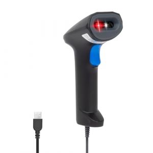 VulTech BC-07L-USB Barcode Scanner USB Lecteur Codes &agrave; barres 2D 1D QR, Num&eacute;risation sur &eacute;cran, POS, Factures, Enregistreur de tr&eacute;sorerie, Scanner Optique Entrep&ocirc;t Supermarch&eacute; Pharmacie PC Windows Mac
