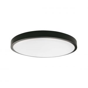 Image de V-TAC VT-8630 Plafonnier à led - 30W - Noir - 6500K - Adapté à la salle de bain