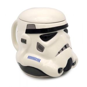 Puckator Tasse en céramique en forme de casque Stormtrooper original - beige/noir - TU
